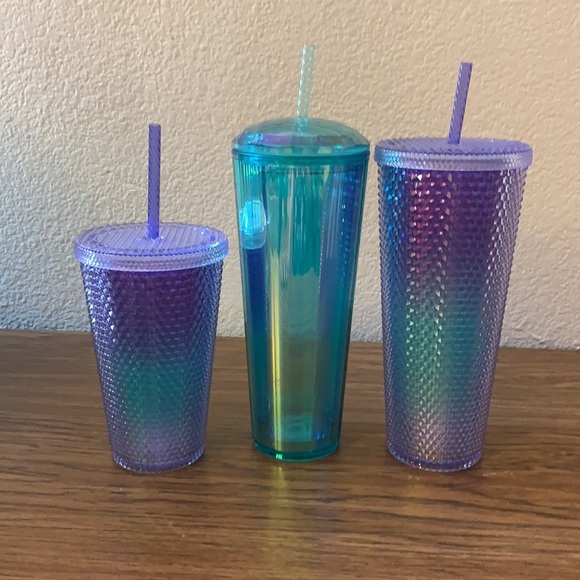 Set of Starbucks cups